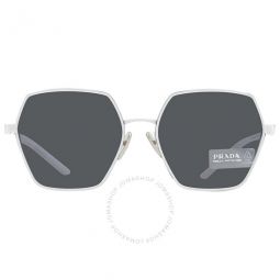 Polarized Dark Gray Square Ladies Sunglasses