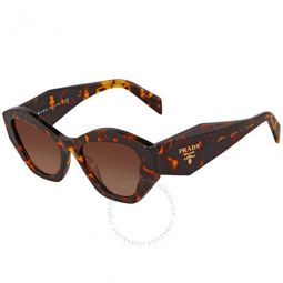 Gradient Brown Irregular Ladies Sunglasses