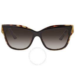 Open Box - Brown Gradient Cat Eye Ladies Sunglasses
