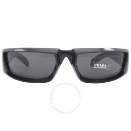 Dark Grey Wrap Mens Sunglasses