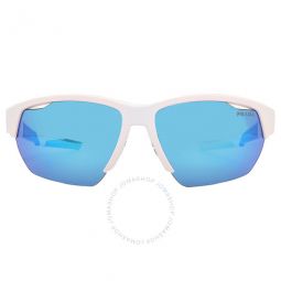 Light Green Mirror Blue Sport Mens Sunglasses