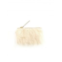Shearling Coin Pouch - Mashed Potato
