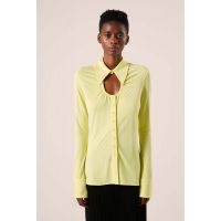 Keyhole Top - Lime Green