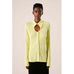 Keyhole Top - Lime Green