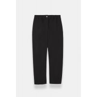 Solid Cotton/Linen Easy Pant - Black