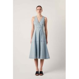 Arlet Sleeveless Denim Dress - Light Blue