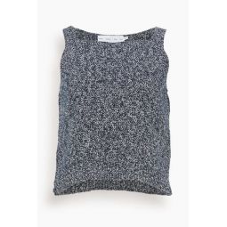 Drew Sweater in Dark Blue/Off White