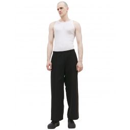 PROTOTYPES Wide leg cotton sweatpants - black