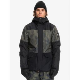 Quiksilver Mens Mission Printed Block Insulated Snow Jacket