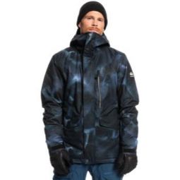 Quiksilver Mens Mission Printed Insulated Snow Jacket