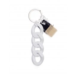 Keychain with Flag - White