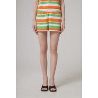 Rowen Rose Striped Cotton Knitted Short