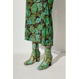 Saco Boot - Green Floral