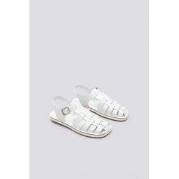 Tucker Sandal - White Vachetta Leather