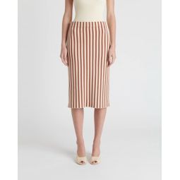 Kacey Skirt - Brown/Cream