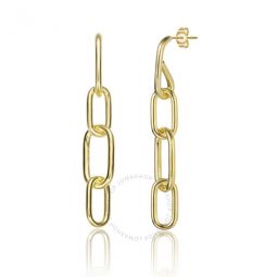 14k Gold Plated Chain Drop Earrings