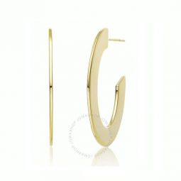 14k Gold Plated Open Hoop Earrings