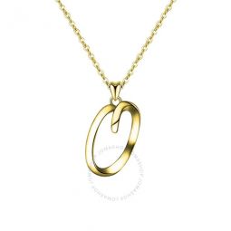Stylish 14K Gold Plated Initial Necklace.