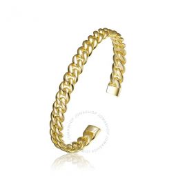 14K Gold Plated Chain Cuff Bracelet