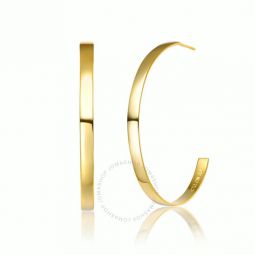 14k Gold Plated Open Hoop Earrings