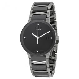 Centrix Quartz Black Dial Black Ceramic Unisex Watch