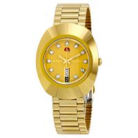 DiaStar Original Jubile Gold Automatic Gold Dial Gold PVD Mens Watch
