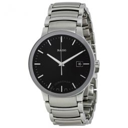 Centrix Black Dial Stainless Steel Mens Watch