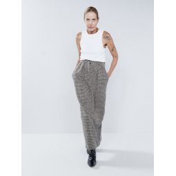Wool-blend tweed maxi skirt