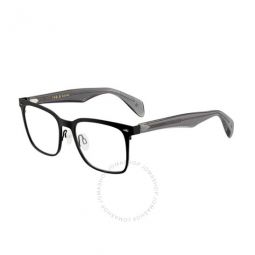 Rag & Bone Mens Black Square Eyeglass Frames