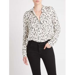 Rocsi Shirt - Ivory Cheetah