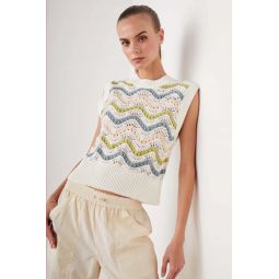 Mabel Sweater - Crochet Stripe