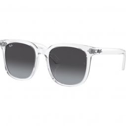 Ray-Ban RB4401D Polished Transparent Sunglasses - Grey Gradient Lenses