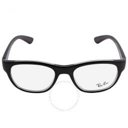 Demo Square Unisex Eyeglasses RX7191 2034 51