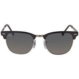 Clubmaster Metal Grey Gradient Square Mens Sunglasses