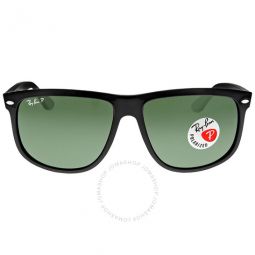 Boyfriend Polarized Green Rectangular Mens Sunglasses