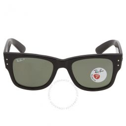 Mega Wayfairer Polarized Green Square Unisex Sunglasses