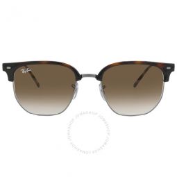 New Clubmaster Brown Gradient Irregular Unisex Sunglasses