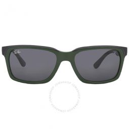 Scuderia Ferrari Dark Gray Rectangular Unisex Sunglasses