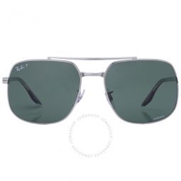 Dark Green Square Unisex Sunglasses