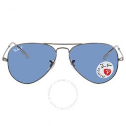 Aviator Metal II Polarized Blue Unisex Sunglasses
