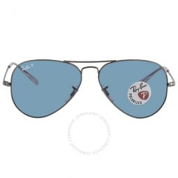 Aviator Metal II Polarized Blue Gradient Unisex Sunglasses