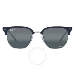 New Clubmaster Polarized Blue Mirrored Irregular Unisex Sunglasses