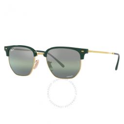 New Clubmaster Polarized Green Mirrored Unisex Sunglasses