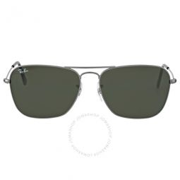 Caravan Green Classic G-15 Square Unisex Sunglasses