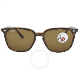 Polarized Brown Square Unisex Sunglasses