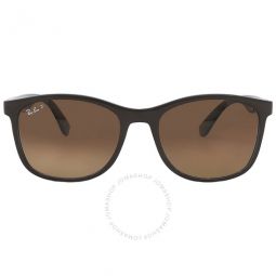Polarized Brown Gradient Square Unisex Sunglasses