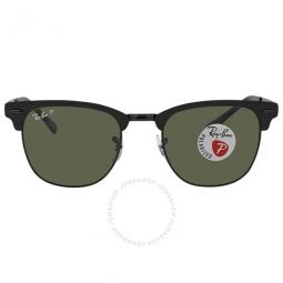 Clubmaster Metal Polarized Green Classic G-15 Unisex Sunglasses