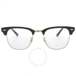 Clubmaster Clear With Blue-Light Filter Square Unisex Sunglasses