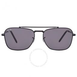 New Caravan Dark Gray Square Unisex Sunglasses
