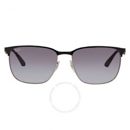 Grey Gradient Square Unisex Sunglasses